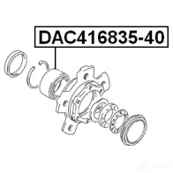 Ступичный подшипник FEBEST 4056111013664 JZ HT80 3826113 dac41683540 - Изображение 2