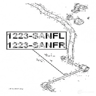 Стойка стабилизатора, тяга FEBEST 4056111012834 F IN3FLO 3824192 1223sanfr - Изображение 2