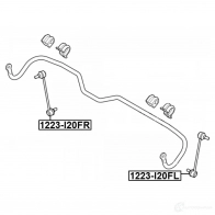 Стойка стабилизатора, тяга FEBEST 1223i20fl 1436947332 J GZ53 - Изображение 2