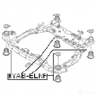 Сайлентблок задней балки FEBEST 7VOI A 4056111100135 hyabelnf 3826830 - Изображение 2