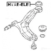 Сайлентблок FEBEST IE QQB 4056111017846 hyabelb 3826829 - Изображение 2