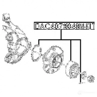Подшипник ступицы колеса, комплект FEBEST 4056111089478 113275541 JO KN8 dac40780040mkit - Изображение 2