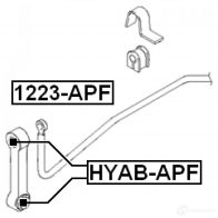 Стойка стабилизатора, тяга FEBEST 4056111100975 1223apf 3824172 XG T1A - Изображение 2
