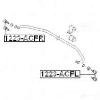 Стойка стабилизатора, тяга FEBEST 3824170 4 IV6T23 1223acfr 4056111012933 - Изображение 2
