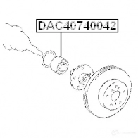 Ступичный подшипник FEBEST dac40740042 4056111010779 1K38Y UY 3826098 - Изображение 2