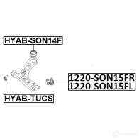 Шарнир независимой подвески / поворотного рычага FEBEST 1220-SON15FL 0ISPLZ C 1440023012 - Изображение 2