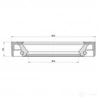 Уплотняющее кольцо, ступица колеса FEBEST 1440023571 L7FZ N8 95LEY-61801010X - Изображение 2