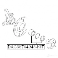 Ступичный подшипник FEBEST 4056111032894 S7 DTY 3826078 dac38764043kit - Изображение 2