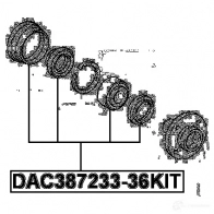 Подшипник ступицы колеса, комплект FEBEST 7C5P RP8 dac38723336kit 3826068 4056111043302 - Изображение 2