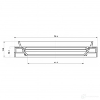 Уплотняющее кольцо, дифференциал FEBEST 95JEY-45751014R 1440023563 D013 9 - Изображение 2