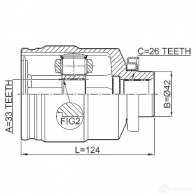 Шрус граната FEBEST 1211tuc27rh 3824111 4056111076355 2OMDQ T - Изображение 2