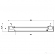 Сальник дифференциала FEBEST 95jes38550814x 4056111089447 3825491 ZR DSS - Изображение 2