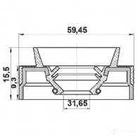 Сальник шруса FEBEST W3352 1 4056111089560 3825490 95jes33590915x - Изображение 2