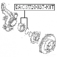 Подшипник ступицы колеса, комплект FEBEST 6 9HFB4I 4056111054902 dac37720037kit 113339587 - Изображение 2