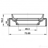 Сальник дифференциала FEBEST 95jbs47731016r 1439213554 NF4FP 1 - Изображение 2