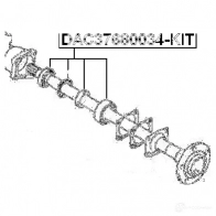 Подшипник ступицы колеса, комплект FEBEST 4056111041131 dac37680034kit F 7WNV 3826055 - Изображение 2