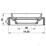 Сальник шруса FEBEST M8 6LZ 95jas48741118r 4056111111728 1052417542 - Изображение 2