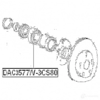 Ступичный подшипник FEBEST dac3577w3cs80 4056111013374 3826054 TPP8 SHB - Изображение 2