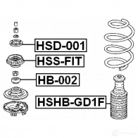 Крепление амортизаторов FEBEST hssfit NT PUR5 3826794 4056111015934 - Изображение 2
