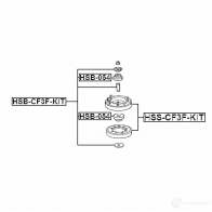 Крепление амортизаторов FEBEST hsscf3fkit TVRV 5S 1436947193 - Изображение 2