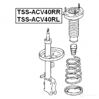 Крепление амортизаторов FEBEST 3830424 4056111038148 tssacv40rl YXA6R JY - Изображение 2