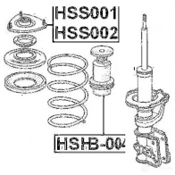 Крепление амортизаторов FEBEST 1Z R301 4056111004976 3826791 hss002 - Изображение 2