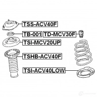 Крепление амортизаторов FEBEST 8NTH U tssacv40f 4056111033631 3830423 - Изображение 2