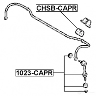 Стойка стабилизатора, тяга FEBEST 4056111063195 Y 4HOC 1023capr 3824008 - Изображение 2