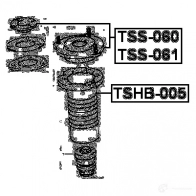 Крепление амортизаторов FEBEST 4056111010625 3830414 tss060 9I WRCO - Изображение 2