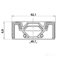 Уплотнение ступицы колеса FEBEST 4056111084268 27R93B 2 3825481 95ibs50620707x - Изображение 2
