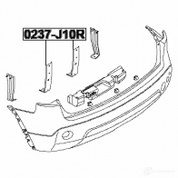 Кронштейн крепления бампера FEBEST B7IQG R 0237j10r 1424962465 4056111126333 - Изображение 2