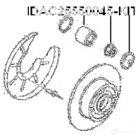 Подшипник ступицы колеса, комплект FEBEST 94N VD1 dac25550045kit 3826031 4056111058757 - Изображение 2
