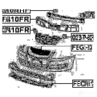 Кронштейн крепления бампера FEBEST 0237b10rhf 5EC 69ML 767463026 4056111053073 - Изображение 2