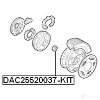 Подшипник ступицы колеса, комплект FEBEST Z G0EZ dac25520037kit 3826027 4056111025339 - Изображение 2
