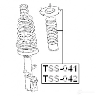 Крепление амортизаторов FEBEST 1QBF 5 4056111010571 1424741255 tss042 - Изображение 2