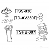 Опора амортизатора FEBEST tss036 3830403 4056111008332 9 2ZDK6 - Изображение 2