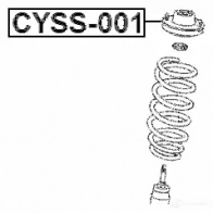 Крепление амортизаторов FEBEST cyss001 4056111024912 3826021 9F1OZC 8 - Изображение 2