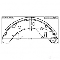 Тормозная колодка FEBEST F6N PV0C 4056111098951 58161752 1002m200r - Изображение 2