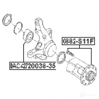 Ступица колеса FEBEST 0882s11f VZ HHE 3823979 4056111094519 - Изображение 2