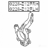Поворотный кулак, цапфа FEBEST AMU ZW 4056111115429 0228z12frh 3822347 - Изображение 2
