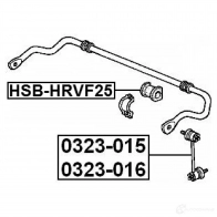 Втулка стабилизатора FEBEST 2G2 S6D 530011516 4056111081885 hsbhrvf25 - Изображение 2