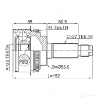 Шрус граната FEBEST 4056111101088 0810s11a44 M IHI7H 3823914 - Изображение 2