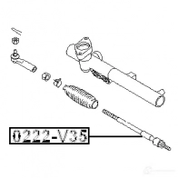Рулевая тяга FEBEST 0222v35 3822195 84Y IYO 4056111024943 - Изображение 2