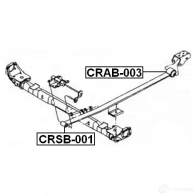Втулка рессоры FEBEST 3825994 crsb001 YN CK1 4056111052168 - Изображение 2