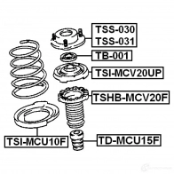 Пыльник амортизатора FEBEST tshbmcv20f OH 4QQF6 4056111018454 3830334 - Изображение 2