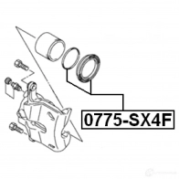 Ремкомплект суппорта FEBEST 3823873 0775sx4f 3RN6M VF 4056111084039 - Изображение 2