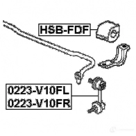 Втулка стабилизатора FEBEST 3826743 hsbfdf EPA5 2 4056111034157 - Изображение 2