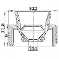 Сальник шруса FEBEST 3825429 95hby35620812r 07ZK 1 4056111093772 - Изображение 2