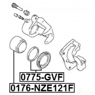 Ремкомплект суппорта FEBEST 4056111048581 0775gvf 3823868 W HG2J - Изображение 2