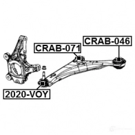 Сайлентблок FEBEST V0W3ET X crab071 1436946858 - Изображение 2
